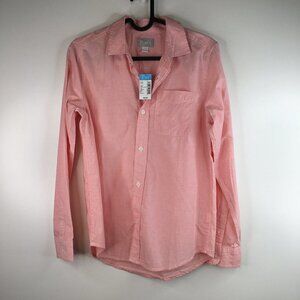 THE CHILDREN'S PLACE Long Sleeve Button Down Pink Shirt Size L. NEW